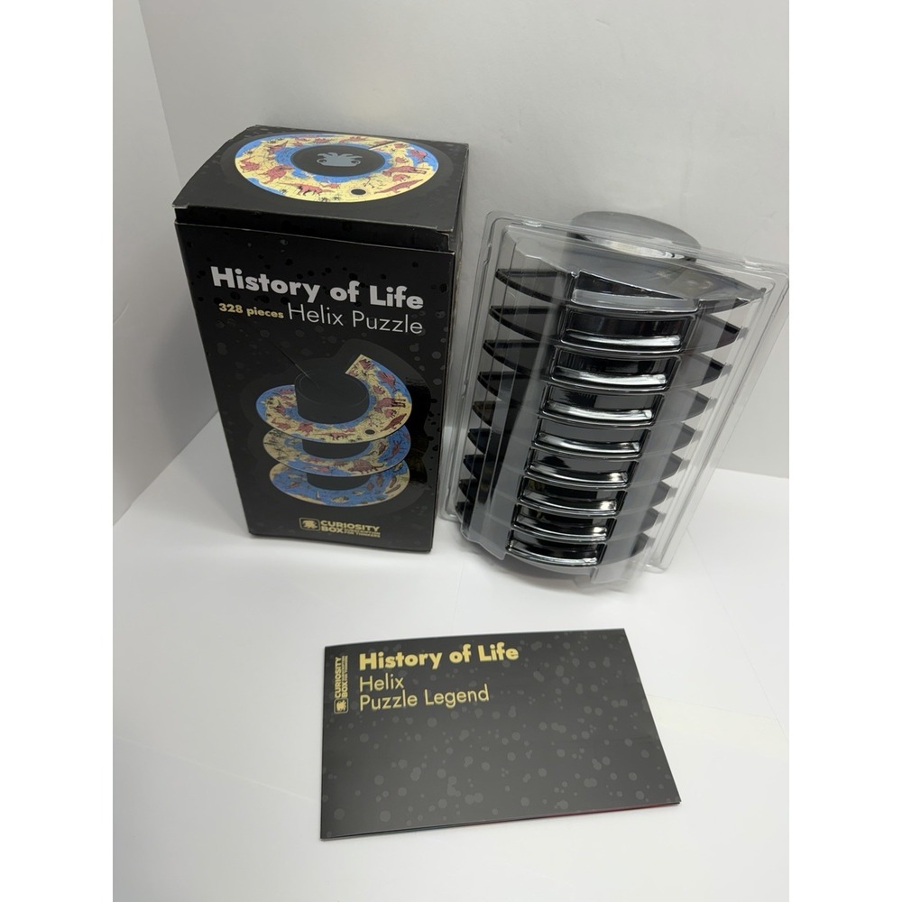 Curiosity Box Helicoid Jigsaw History Of Life Helix Puzzle CA4 Multicolor 328 pc